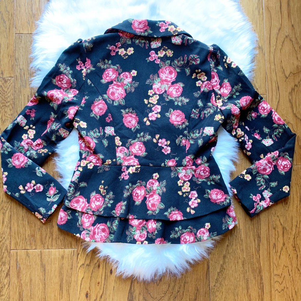 ModCloth Stargazing Splendor Rose Ruffle Blazer - Picture 3 of 6